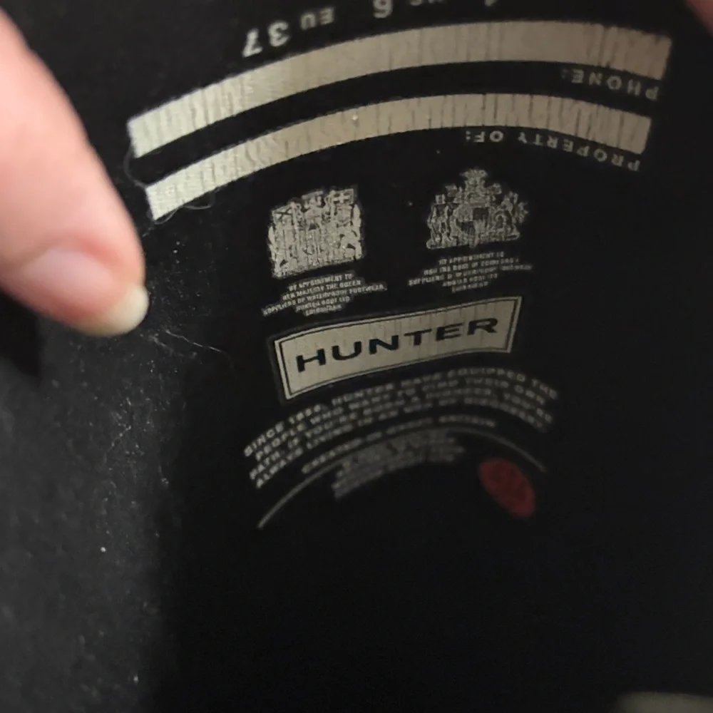 Hunter Black Tall Rain Boots